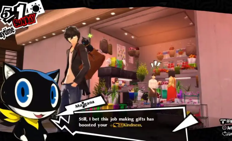 How to Boost Your Kindness in Persona 5 Royal? :Work at the Flower Shop